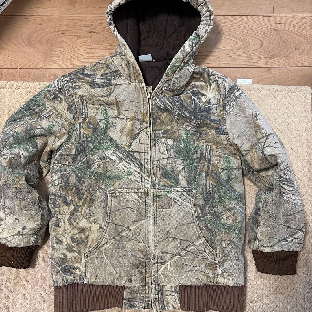 Carhartt 迷彩柄 フード付きジャケット xs s m - メルカリ