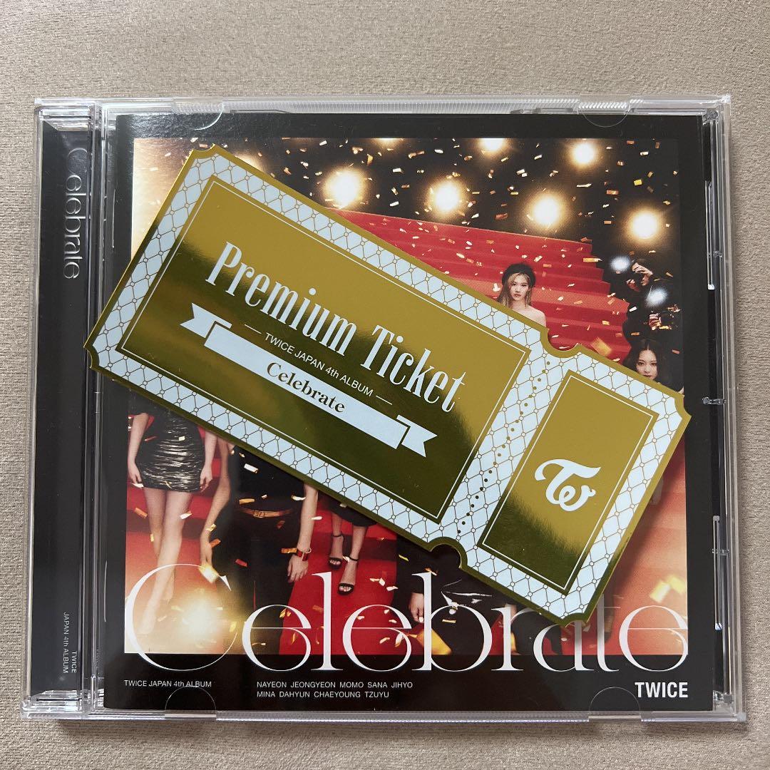TWICE celebrate プレミアムチケット ゴールド 激レア TWICE ゴールド