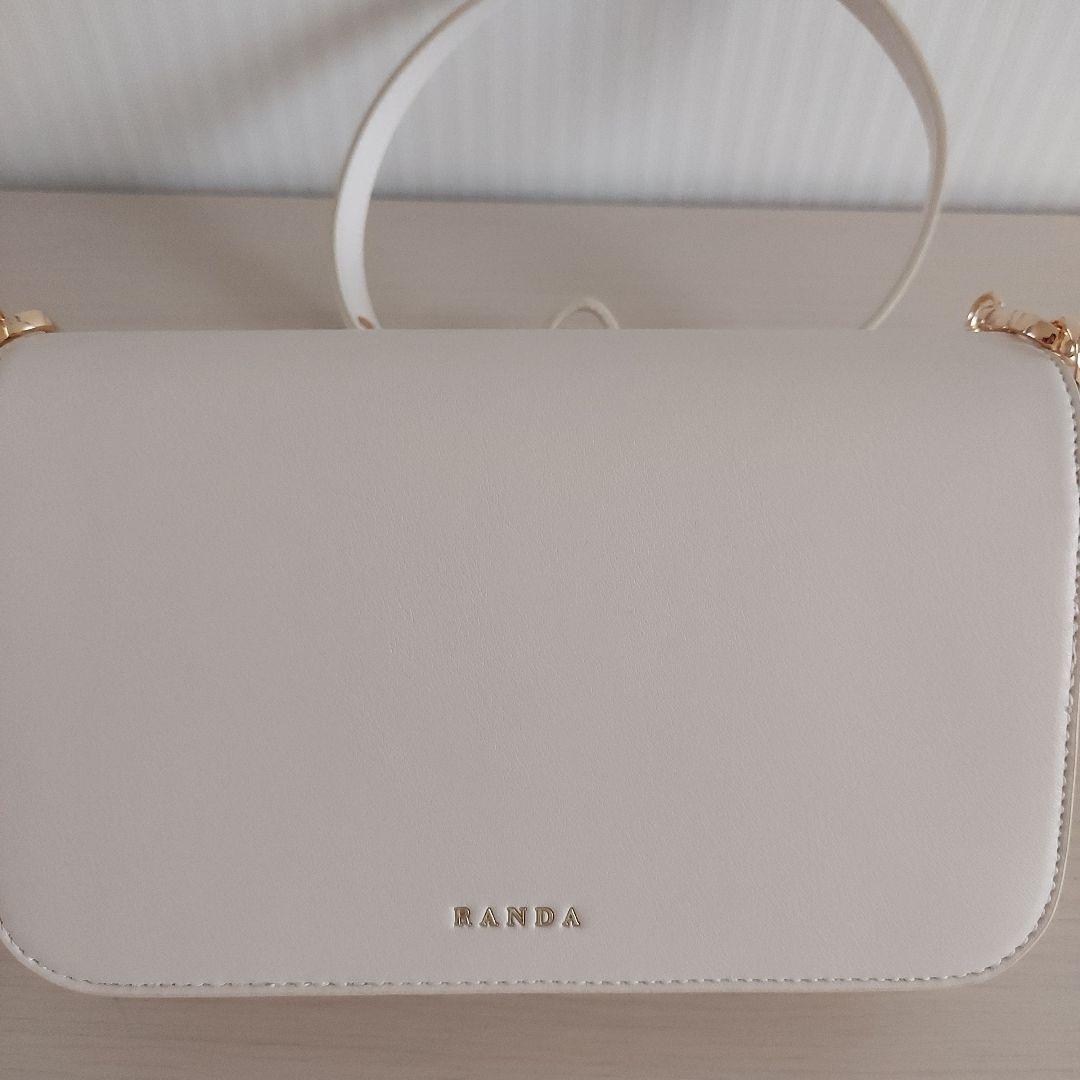 RANDA モノグラムビジューマルチWAYレクタングルバッグ