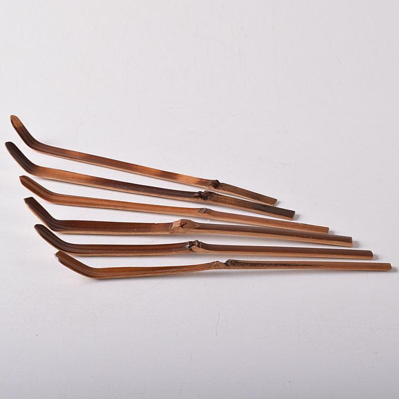 茶道具 宗公作 茶杓 銘「鶯笛」「花衣」など 六点 共筒共箱 V R8456