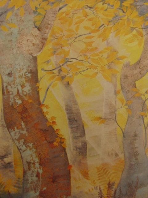 高見澤柳佳、【萬黄の譜】、希少な額装用画集より、新品額装付、状態良好