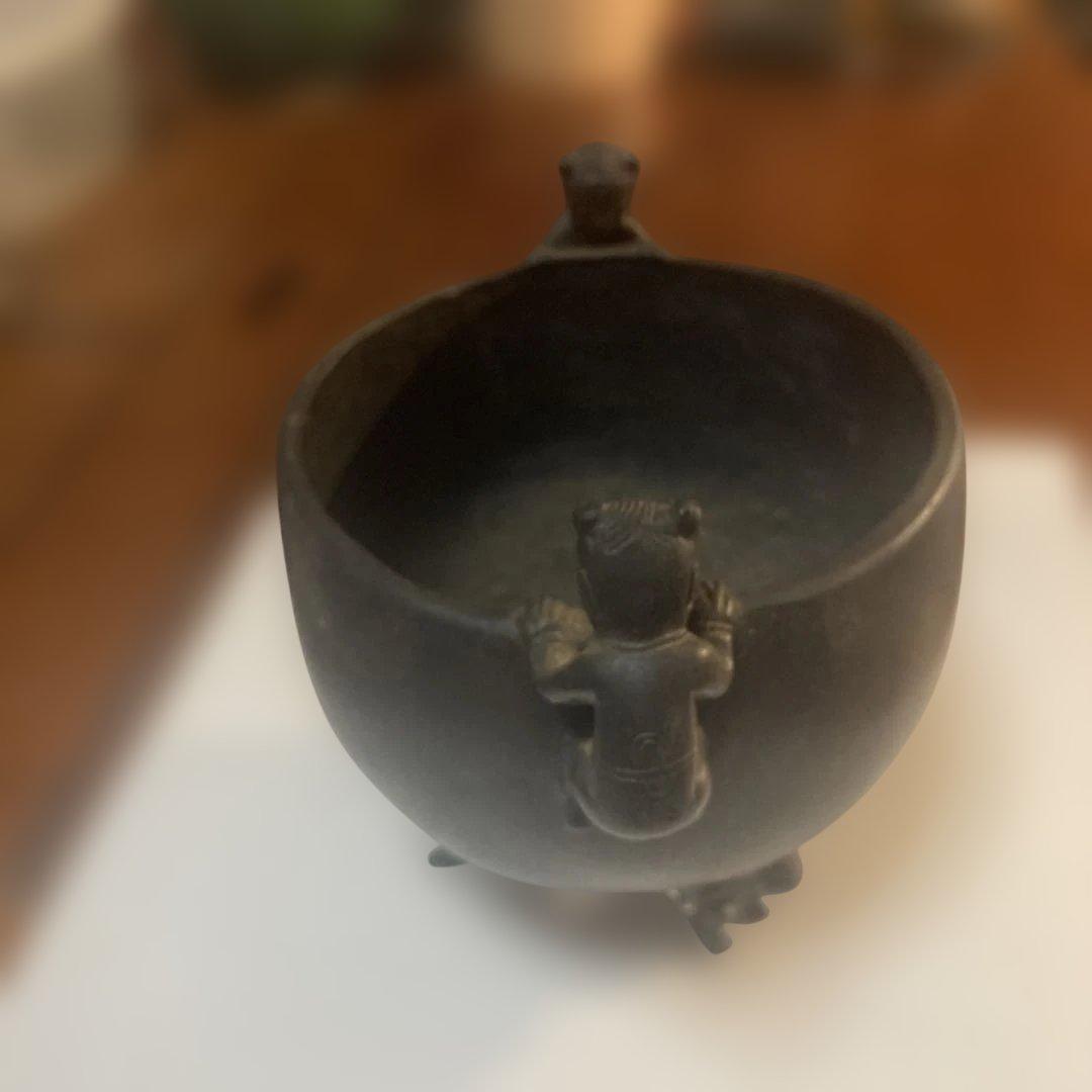 鋳鉄 茶釜 人形の取っ手付き ¥28000 - メルカリ