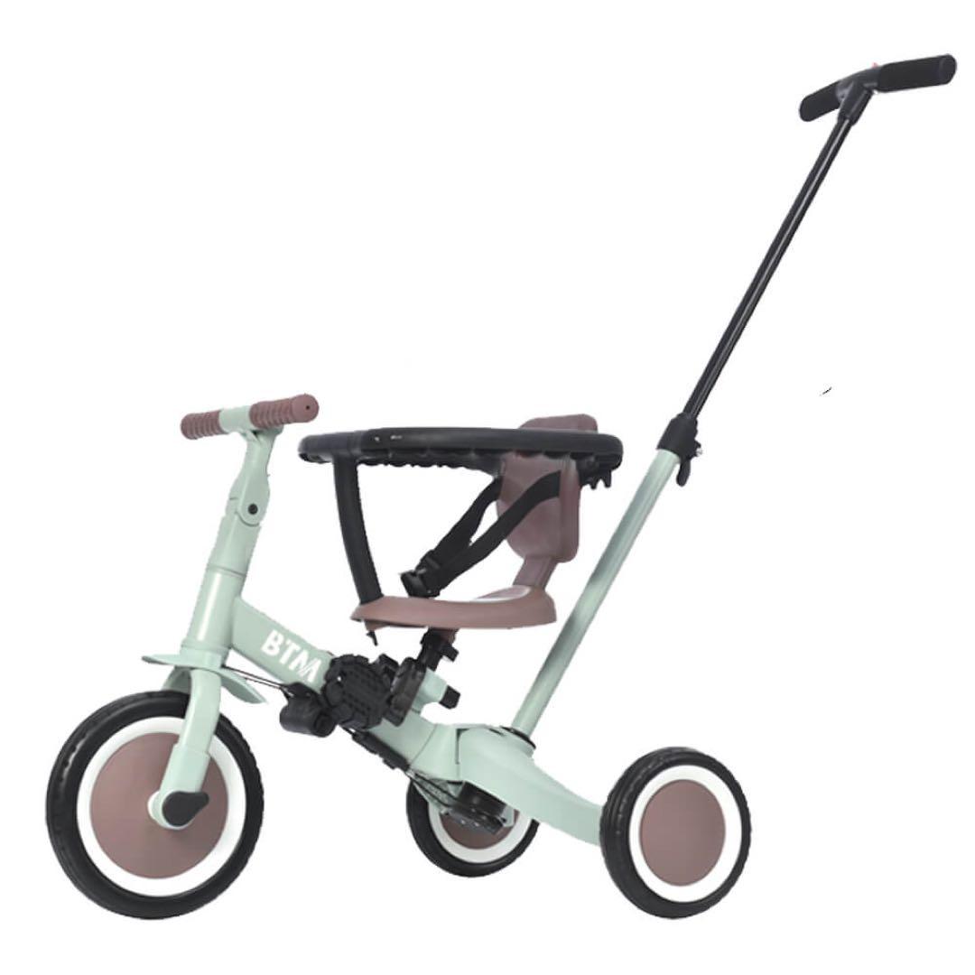 子供用3輪車 4in1 自転車 オリジナル 押し棒＆安全バー付 ミント×ブラウン Amazon.co.jp: 子供用三輪車 4in1 子ども自転車 オリジナル 押し棒付き