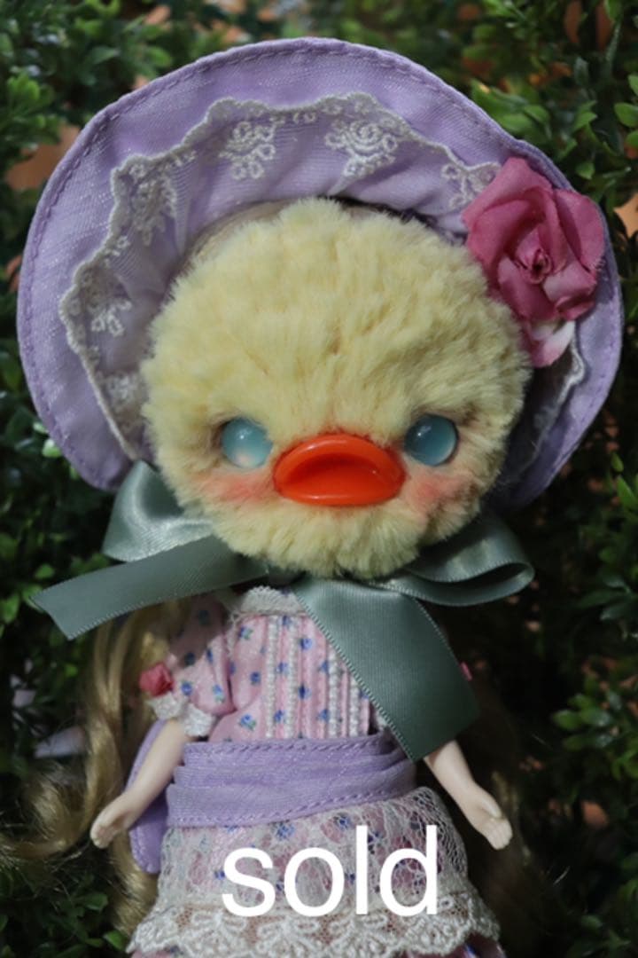 アヒルのお面ミディブライス アウトフィット編みぐるみブライス