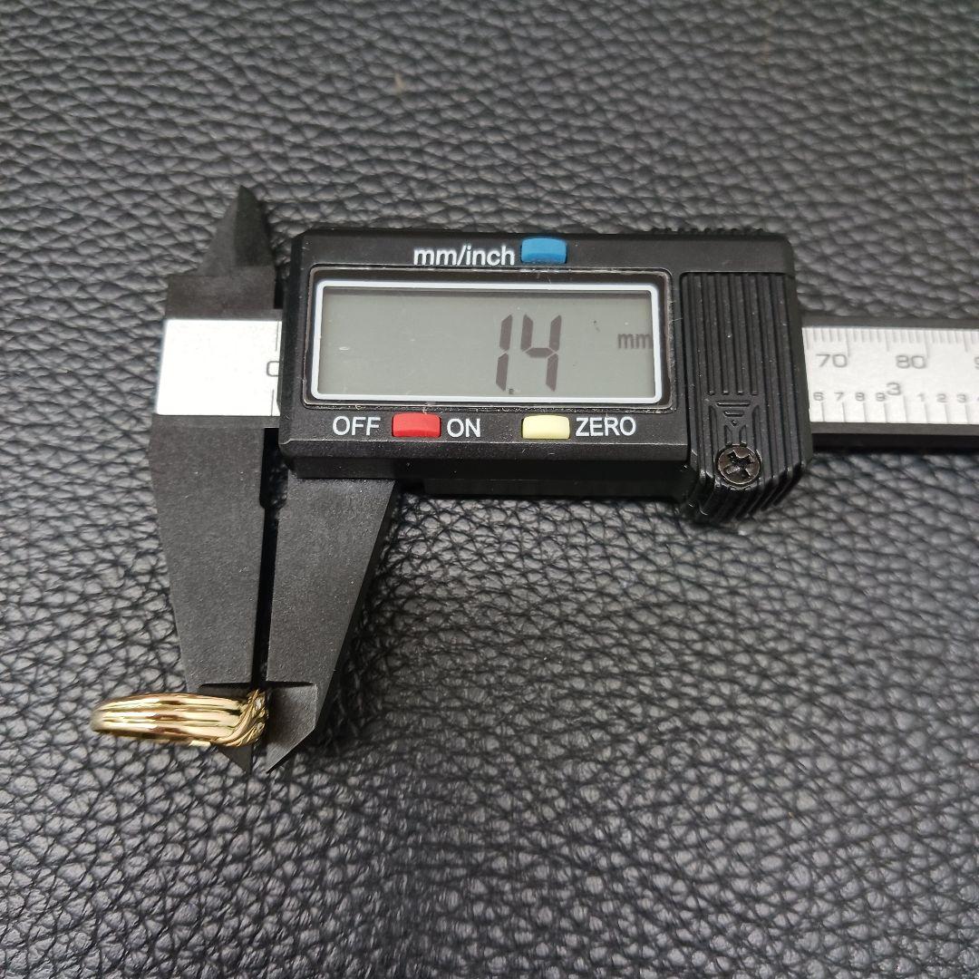 (B010604) K18 YG リング 指輪 約13号 ダイヤモンド