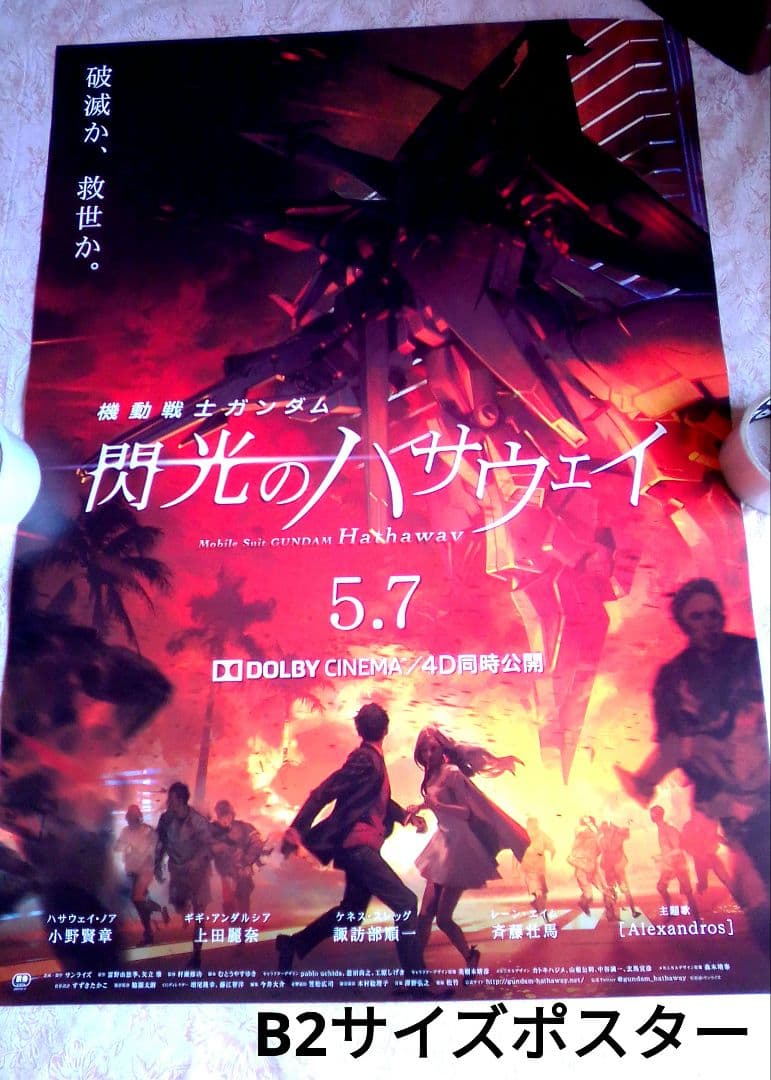 機動戦士ガンダム 閃光のハサウェイ　映画販促ポスター　非売品　映画館　上映 機動戦士ガンダム 閃光のハサウェイ 映画販促ポスター 非売品 映画館