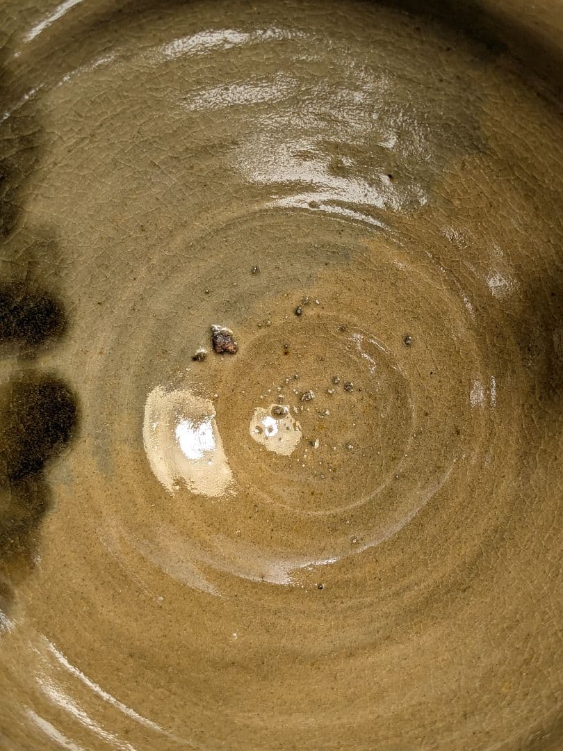 岡山県重要無形文化財 黒井千左 虫明焼 茶盌「静岡」 合箱合布 抹茶碗 茶道具