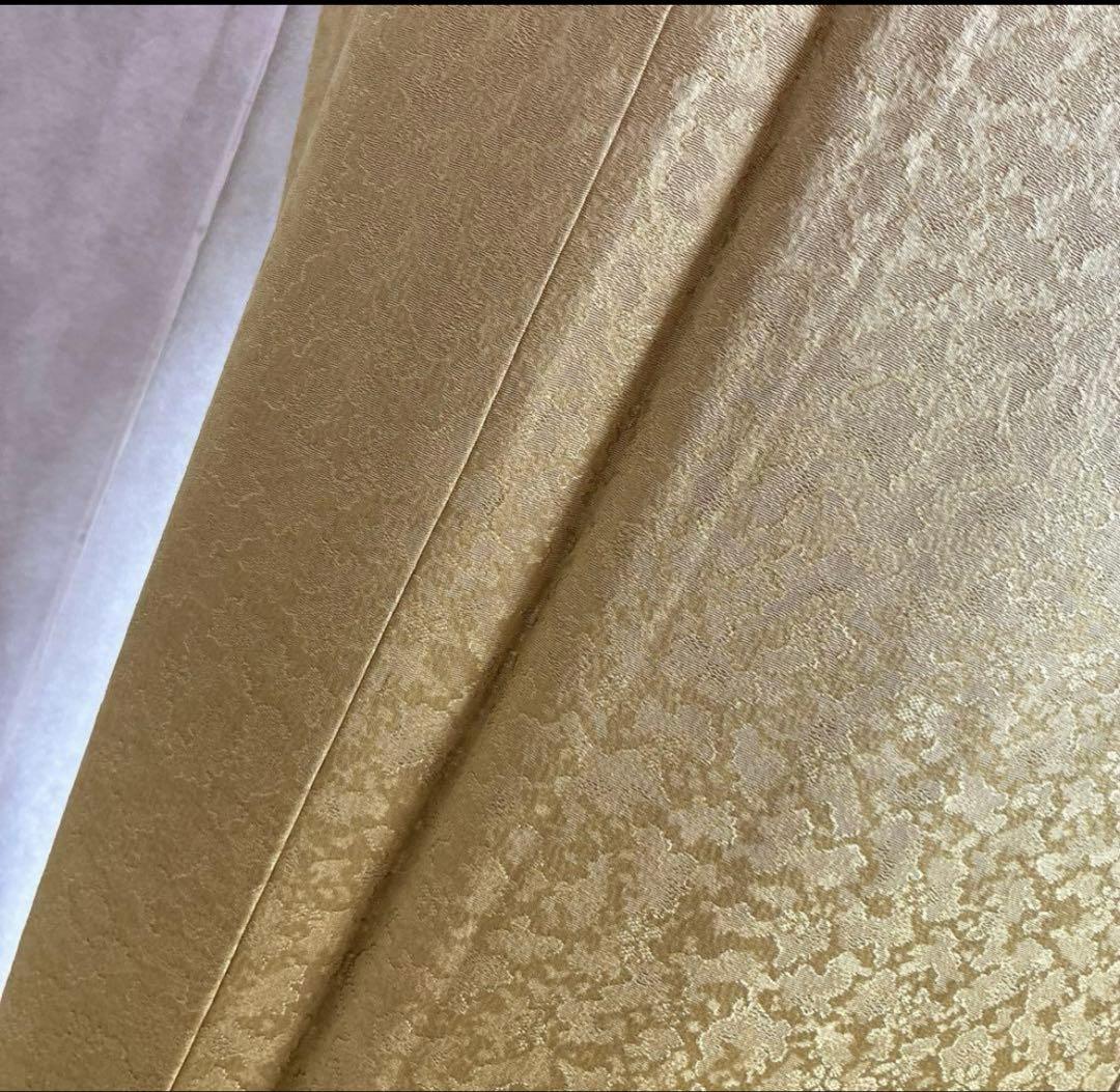 色無地 正絹 トールサイズ ぼかし さが美 雪輪 落款有り 着物 色無地 正絹