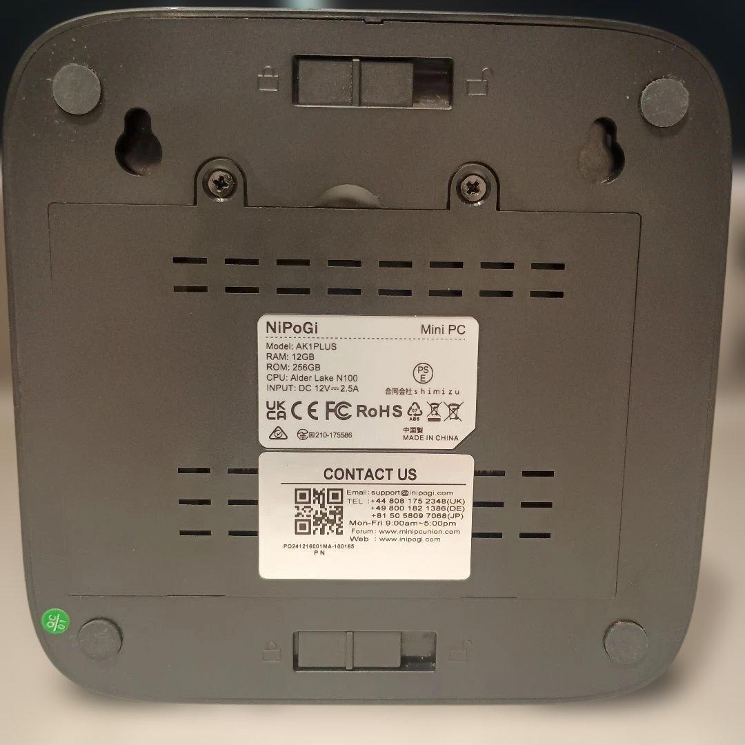翔*様 ミニPC intel N100 メモリ12GB SSD256GB+256