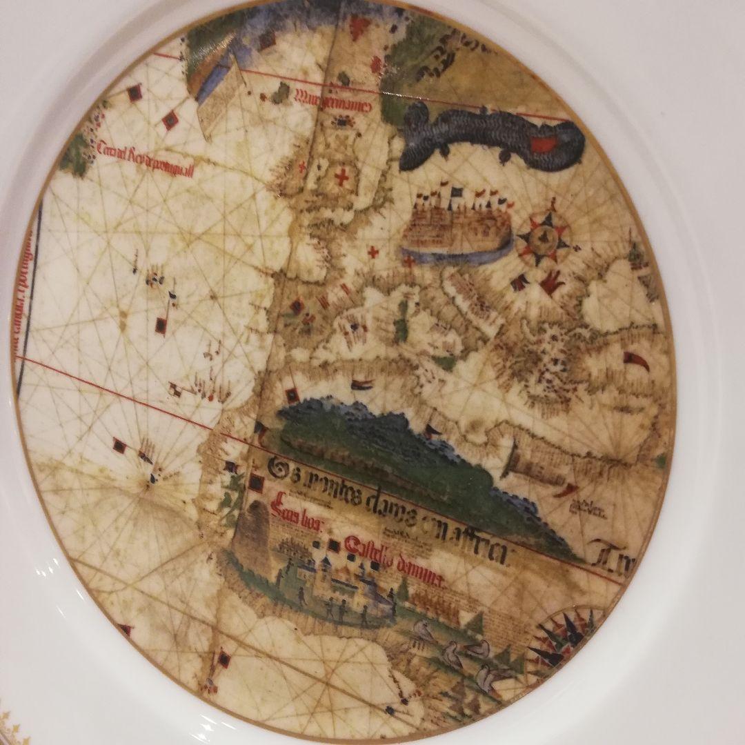 ◇Richard Ginori　colombiadi1992 コロンブス地図　皿