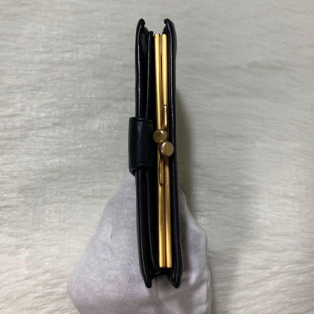 本日おすすめ　美品　GUCCI グッチ　早い者勝ち　二つ折り　がま口　金フレーム