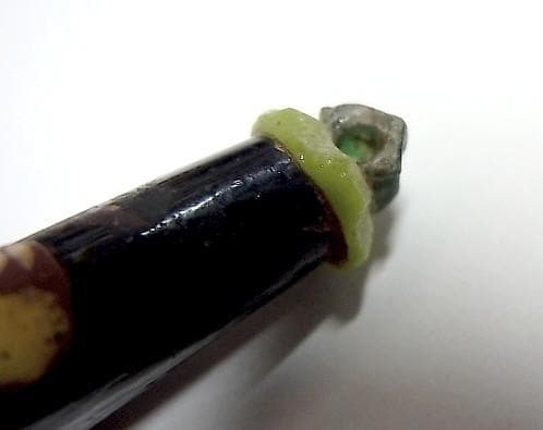 ☆K0503☆古代とんぼ玉 (A51) イスラム 特大ペンダント ガラスビーズ