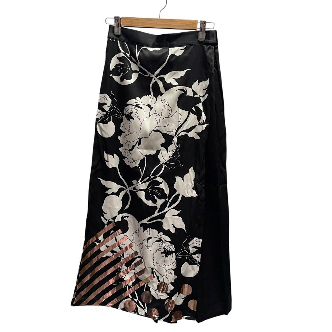 新品未使用】倭ものやカヤ 耀う牡丹袴風パンツ ブラック - メルカリ