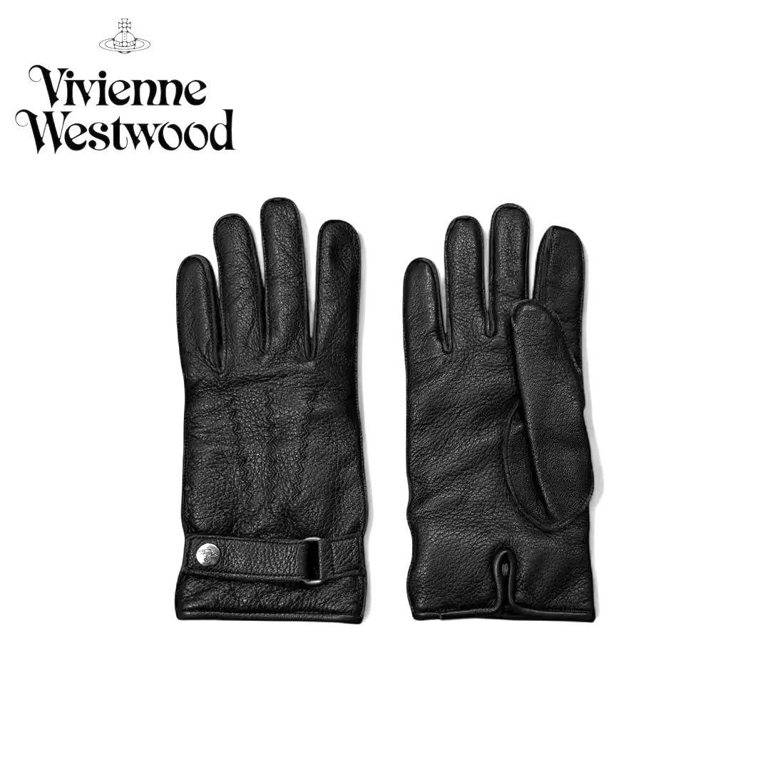 小物 Vivienne Westwood lamb leather gloves Brand New Vivienne Westwood Lamb Leather & Rib Knit Gloves in Red
