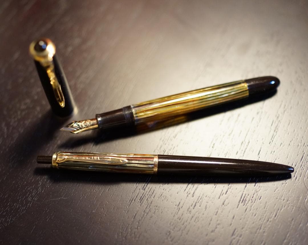 ペリカンヴィンテージ万年筆＆ボールペン1959年製当時物新品ニブに
