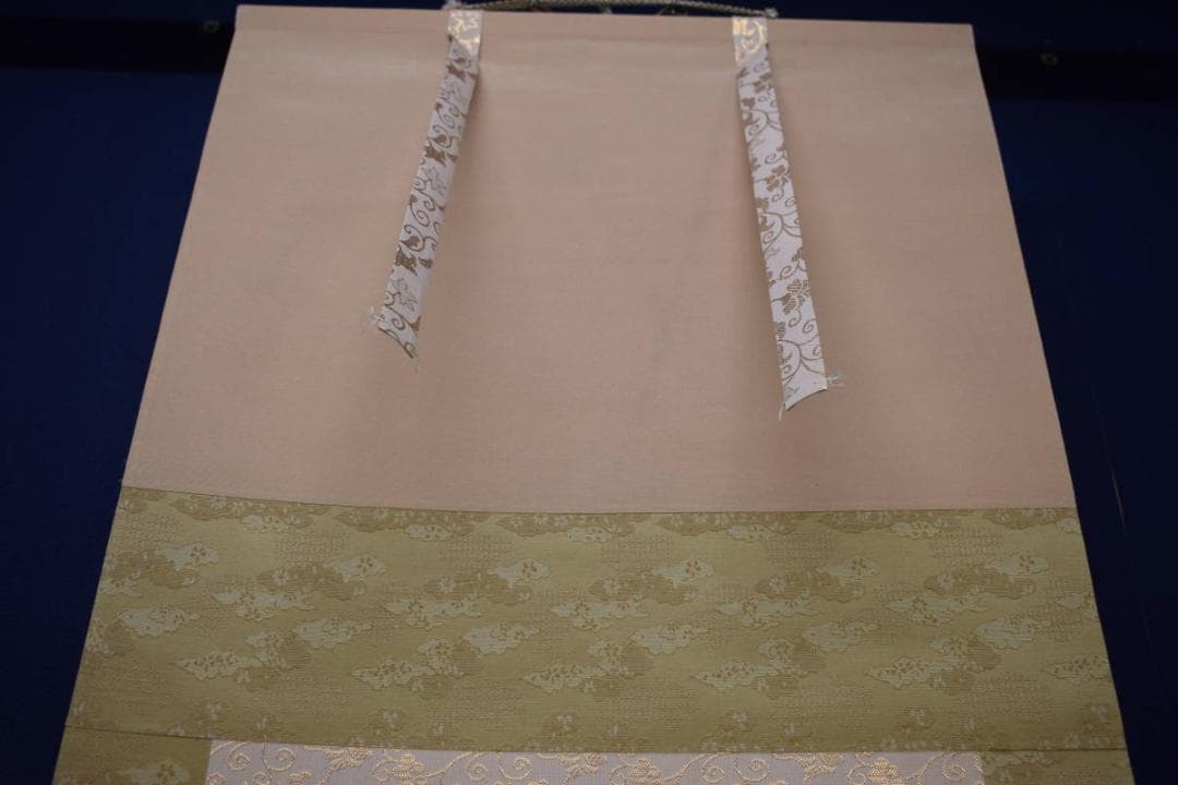 複製/川合玉堂/渓村雪斎図/工芸/桐共箱付/タトウ箱付/布袋屋掛軸HJ-585