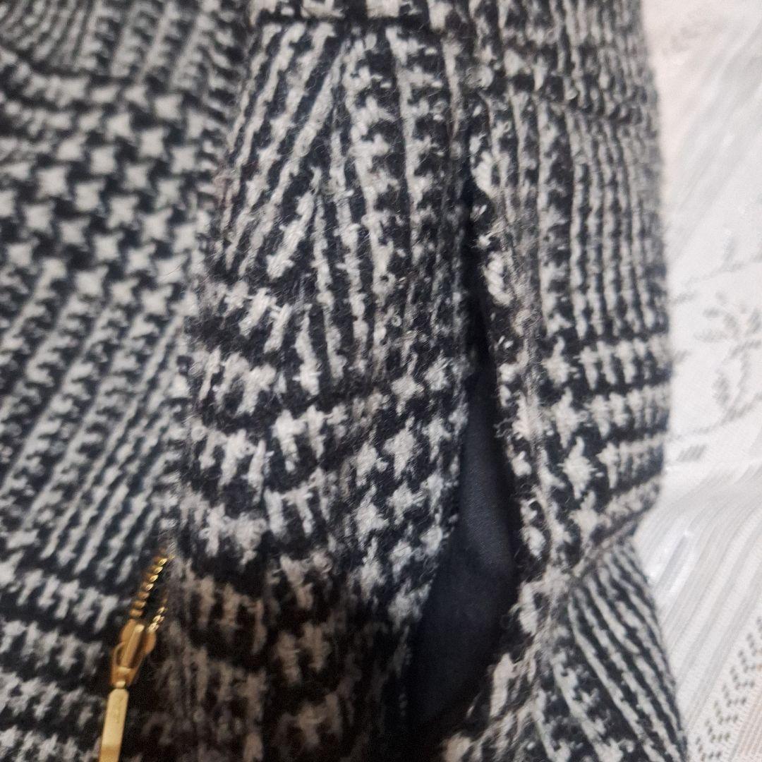 〔極美品〕新品未使用 23区ウールグレン チェック柄 タックスカート