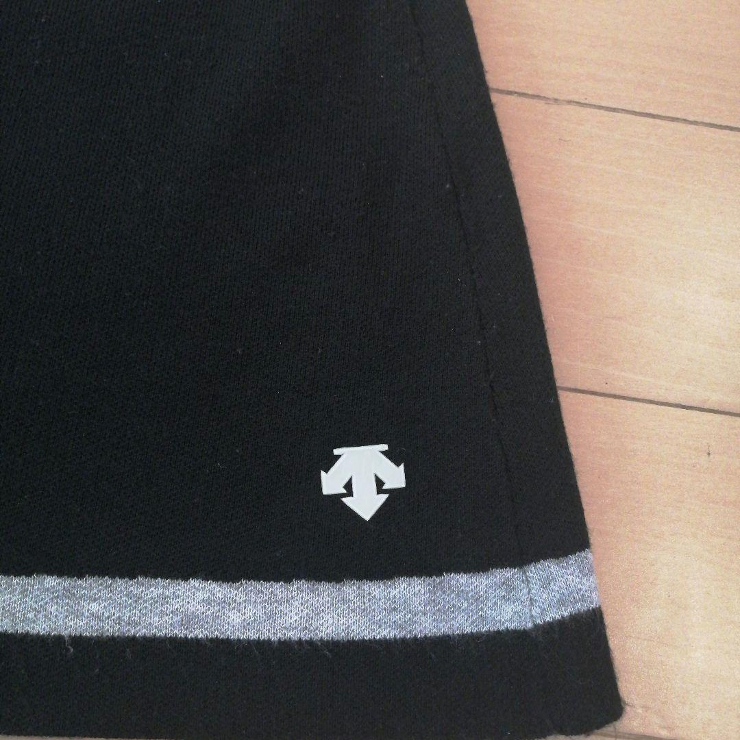 デサントゴルフ ジップスタンドセーター ニット スカート セットアップ ブラック