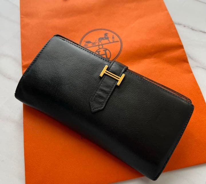59 限定価格 HERMES エルメス ベアン 2つ折り 長財布