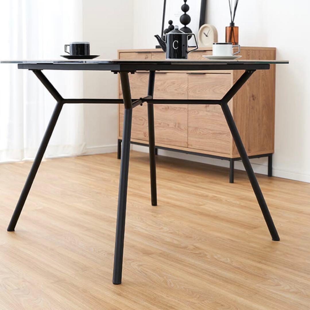 【4/21までお値下げ】美品ロウヤ90㎝ セラミックダイニングテーブル