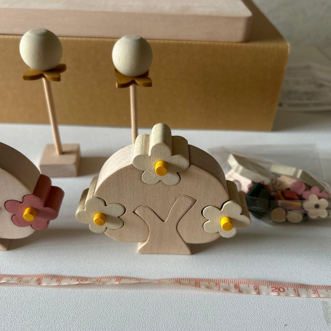 組み木ひな祭りうさぎ人形セット　ブレーメンの音楽隊