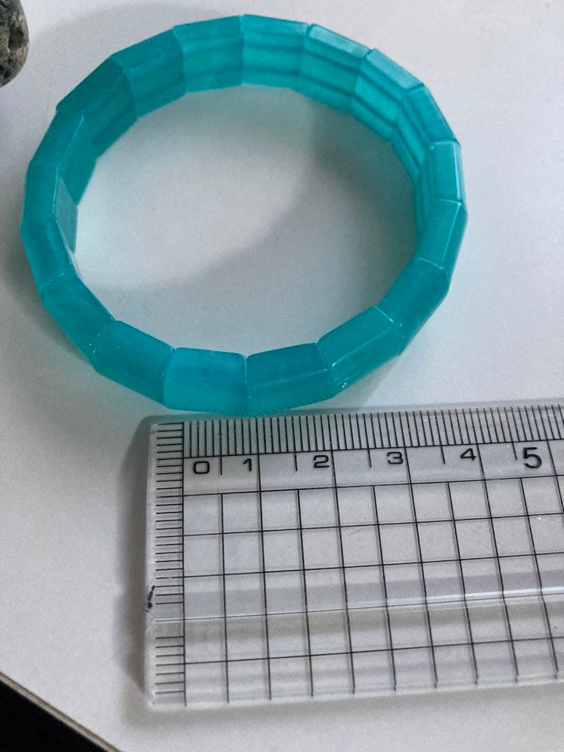 ドゥルージークリソコラ結晶 アマゾナイトシリカブレス クリソコララフ