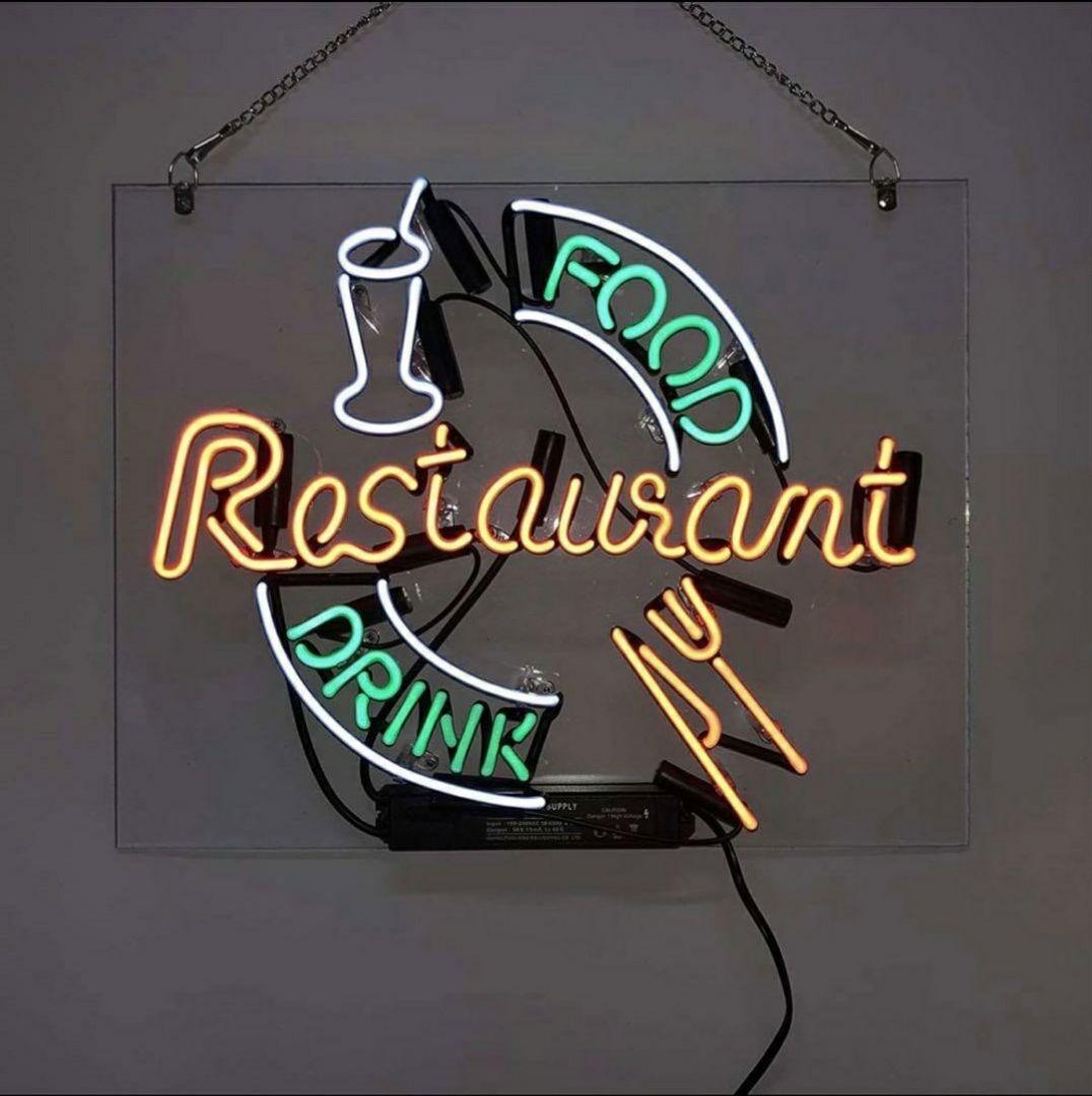 ネオンライト レストラン 店舗看板 オーダーメイド 飲食店 ネオン管 照明