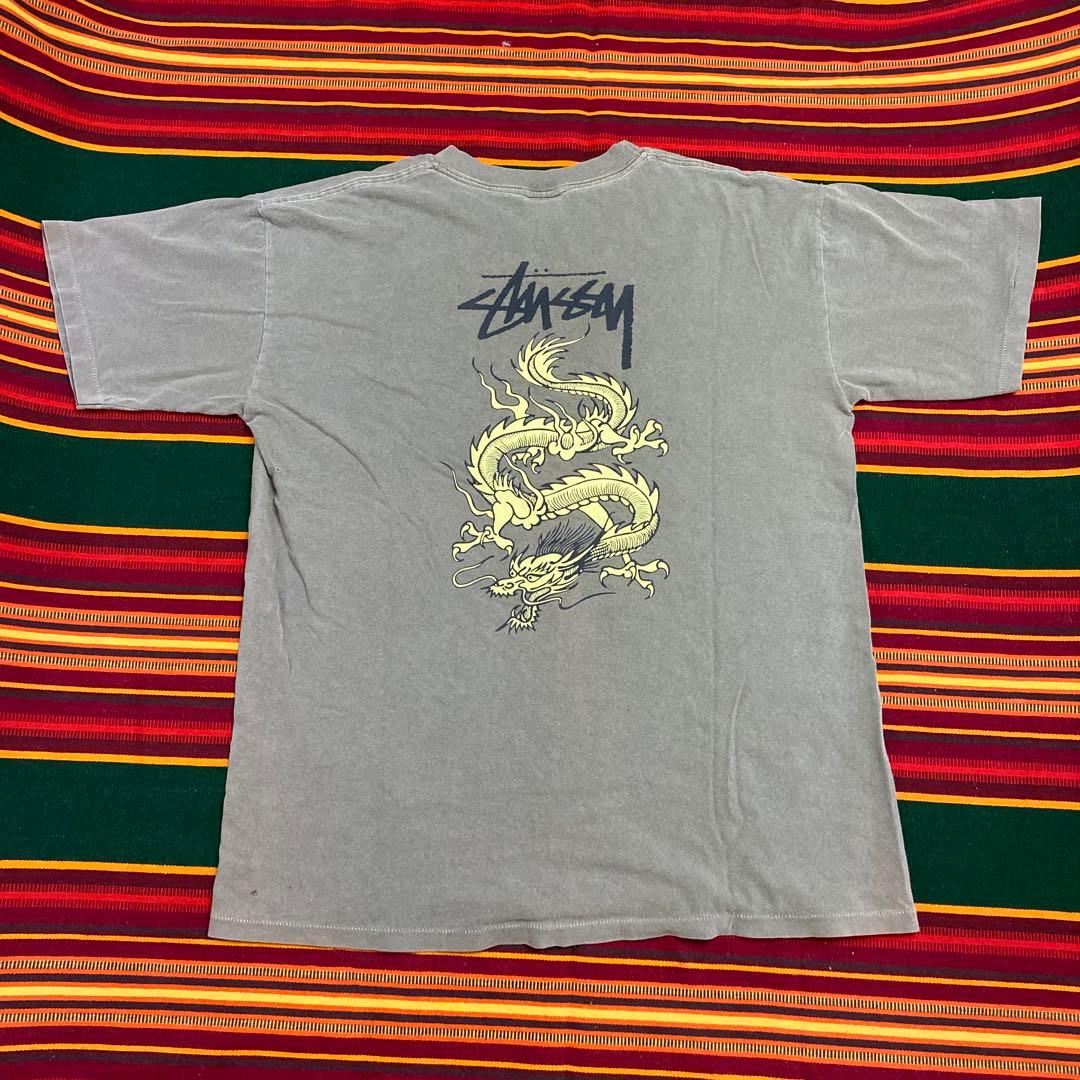 80s 90s Old Stussy 北斎 黒タグ ゴールデンサイズ ストリート