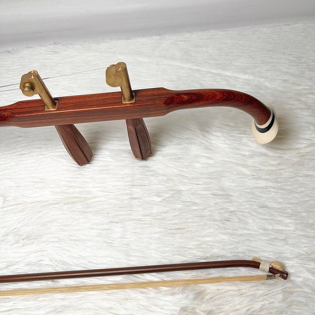 【正規証付】 二胡 弓松脂 ケース付 本蛇皮製