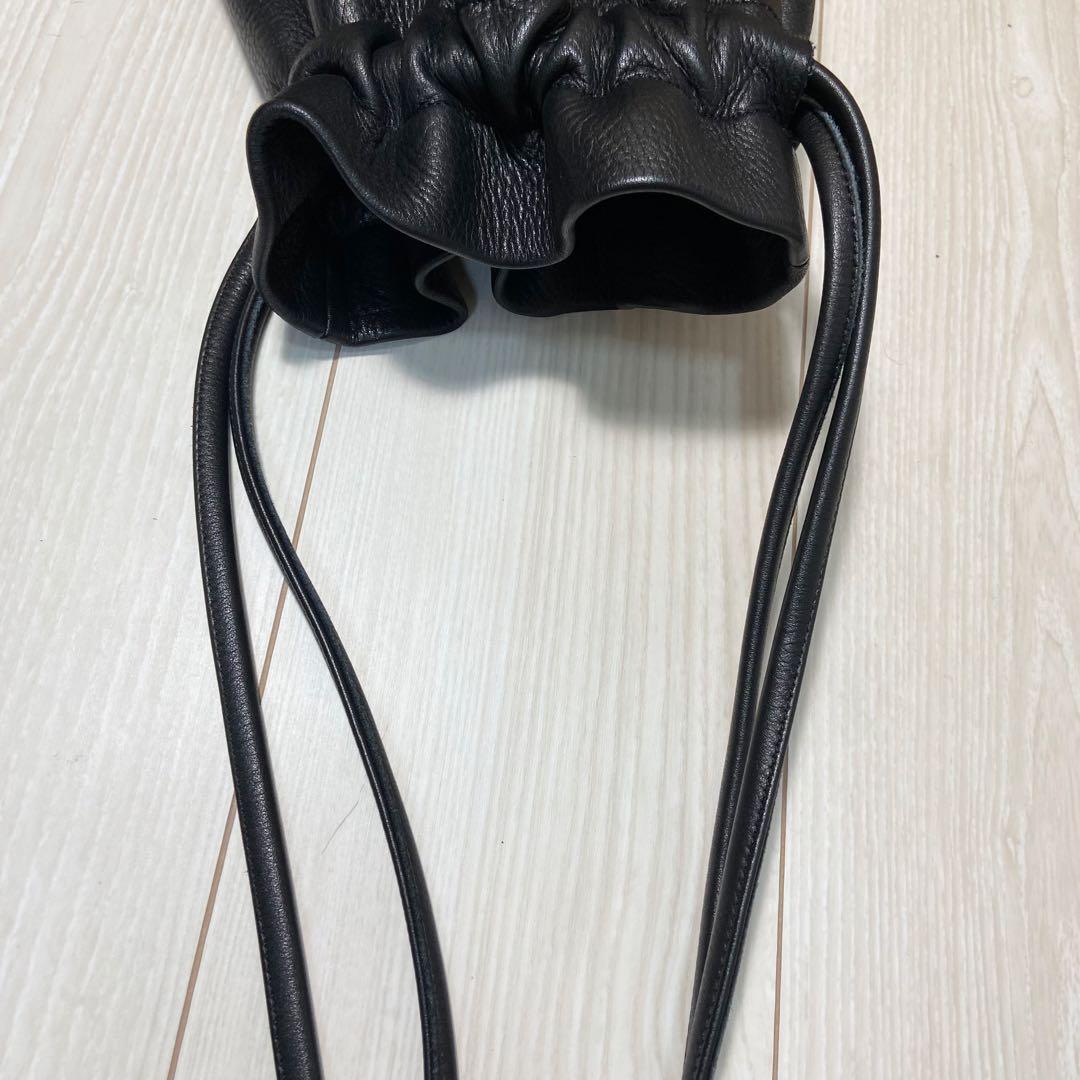 KUROSAWA クロサワ 日本製 レザー 巾着バック