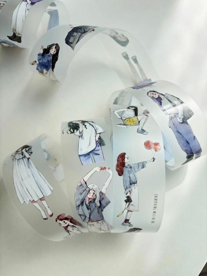 ⭐️SALE⭐️KAIXUN《今日無事》海外マスキングテープ　マステ 【1797】