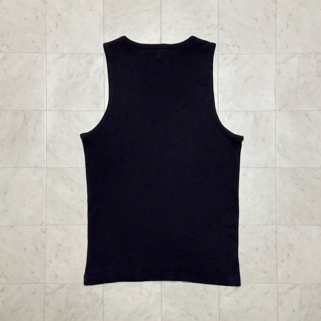 う*ん様 LOEWE アナグラム ロゴ 刺繍 リブ ニット タンクトップ XLサの