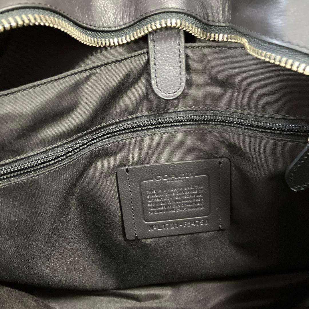 COACH ネイビー ブラック ビジネスバッグ