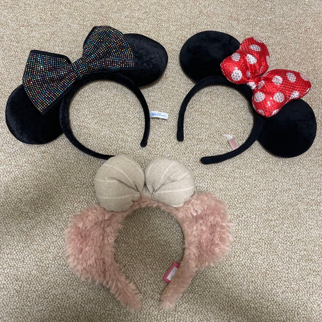 ディズニー ミッキー・ミニー カチューシャ3点セット