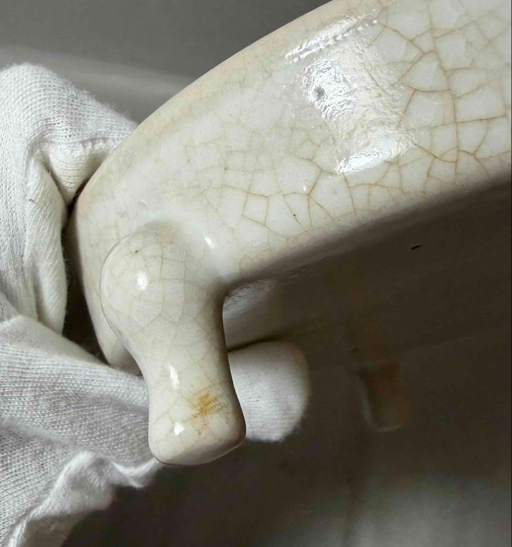 中国 筒形三つ足炉 f2260108 - メルカリ 中国 三つ足丸盤(白系)