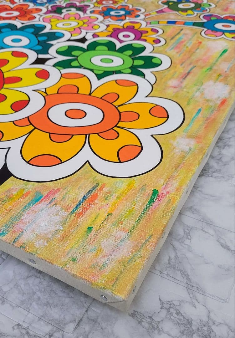 ★鈴木哲也★S15(652×652mm)アクリル原画1点物★送料無料#126