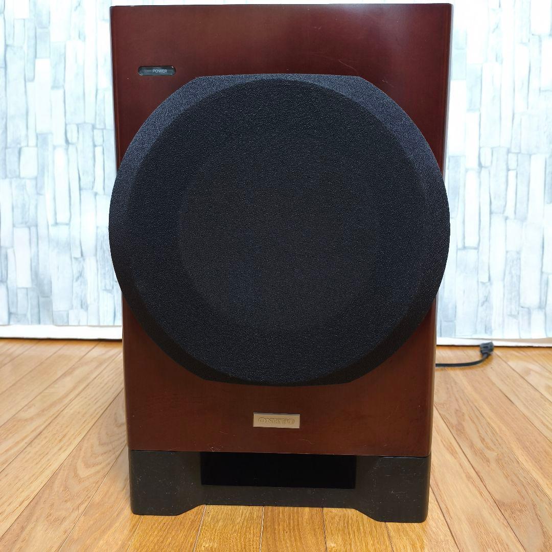 美品 ONKYO オンキョー サブウーファーシステム SL-A250 木目 ONKYO