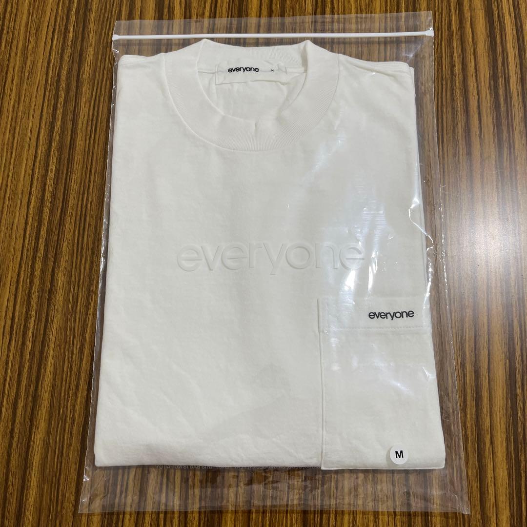 everyone pocket tee shirt WHITE 【M】