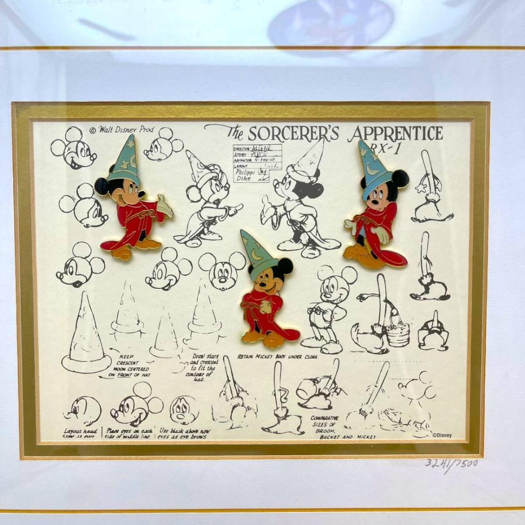 限定品☆ミッキーマウス ソーサラーミッキー 魔法使いの弟子 モデルシート