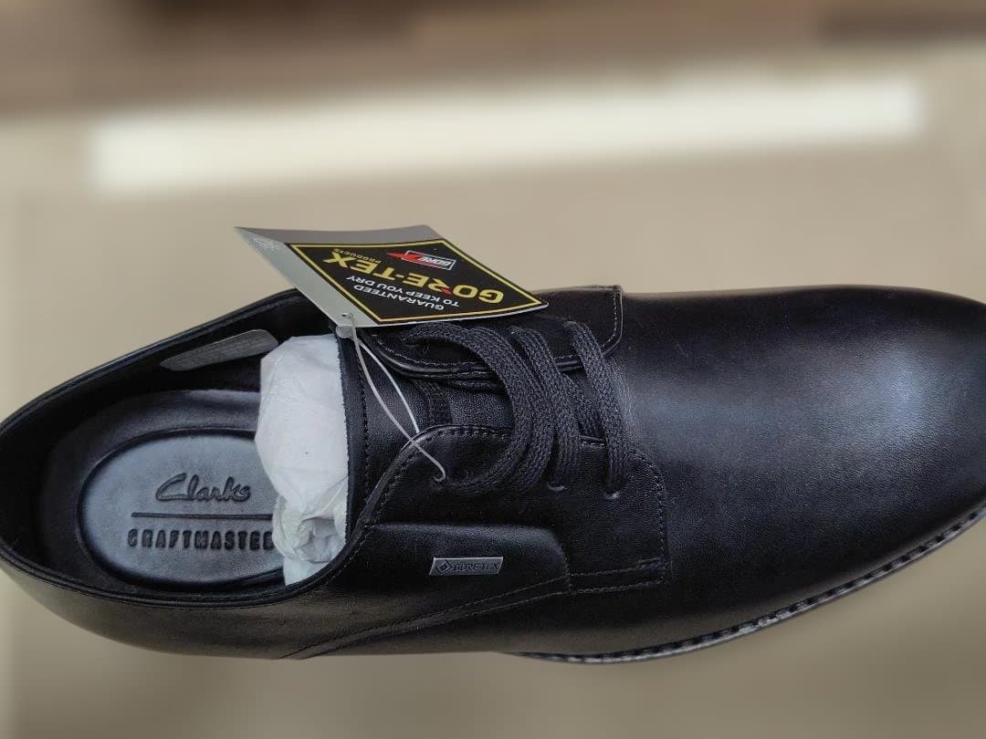 Clarks Ronnie Walk ブラックレザー メンズ UK7G 未使用