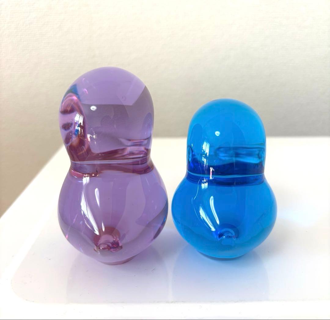 FMkonstglasコンストグラス】ガラス製 鳥の置物 ペーパーウエイト