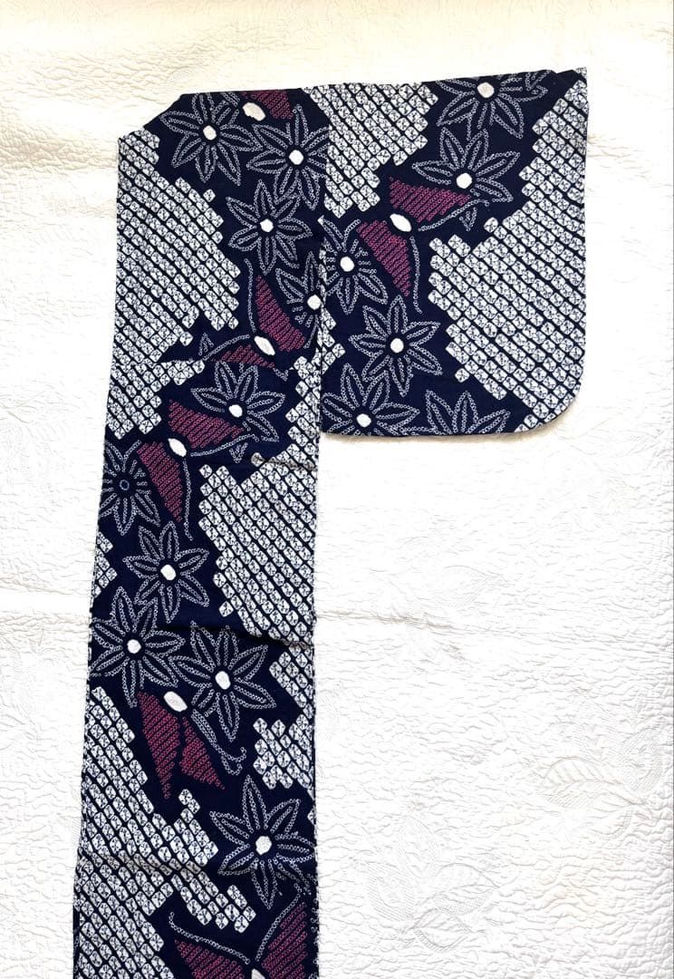 16時まで◆粋な大人の浴衣 ◆ 有松絞り 舞蝶文 仕立の大変上質な逸品 晩夏