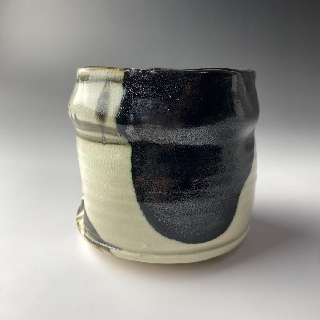 長谷川青峰作 陶器 茶入れ