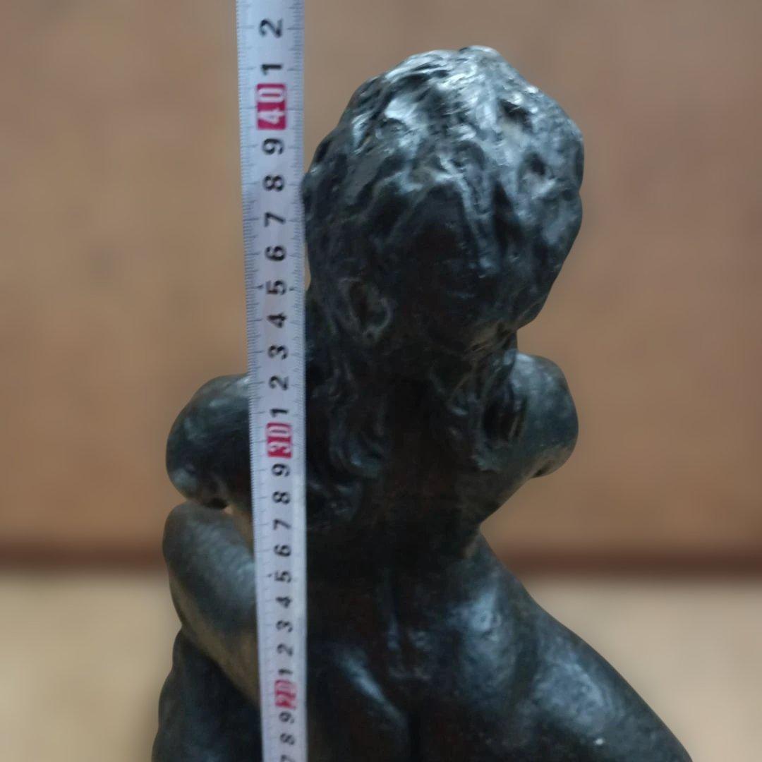 4245）樹脂製ブロンズ風の裸婦像 銘あり 高さ約40cm