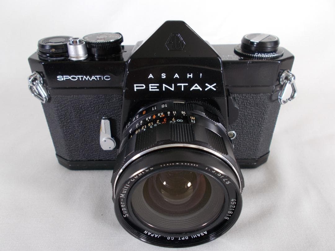フィルムカメラ 整備済 完動品 Pentax SP + f/3.5 M214