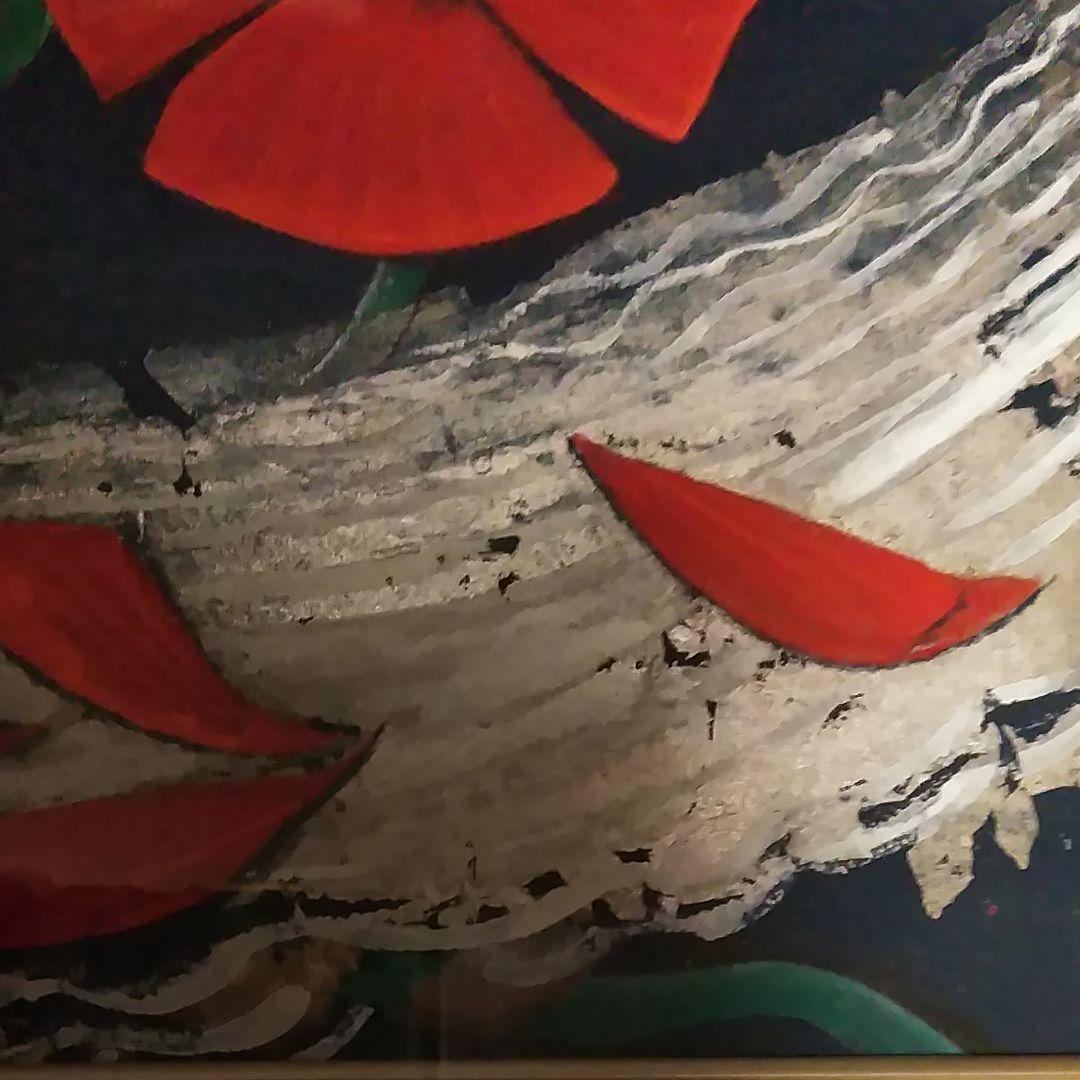 日本画(35) ポピー