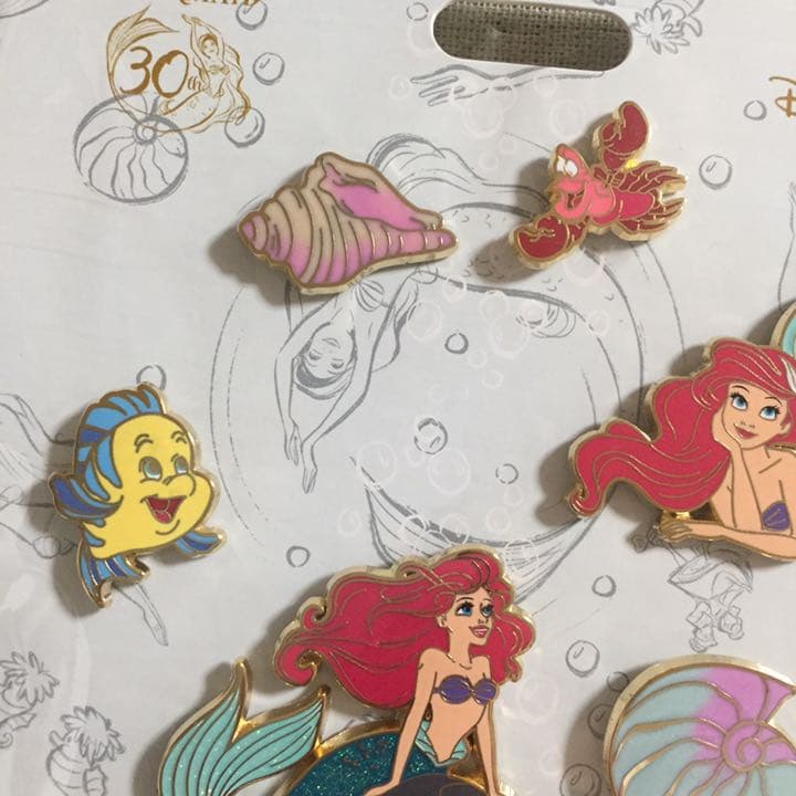 上海ディズニー LE500 リトルマーメイド アリエル ピンバッジ ピンバッチ