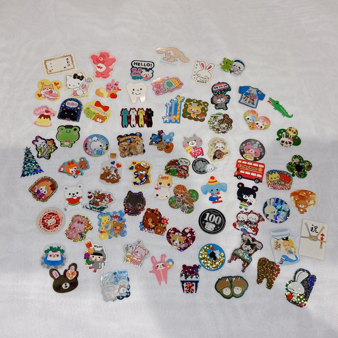 平成レトロ シール フレークシール まとめ売り あわわちゃん - メルカリ