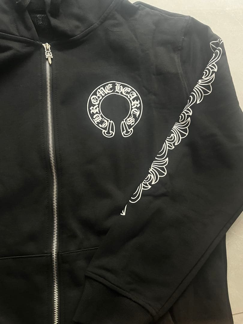 Chrome Hearts ブラックパーカー　L