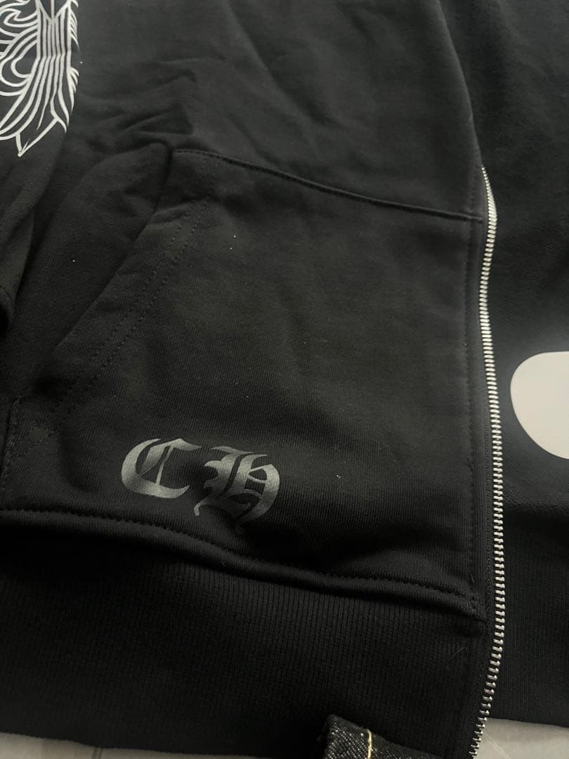 Chrome Hearts ブラックパーカー　L